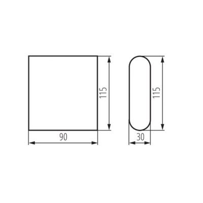 Oprawa elewacyjna GARTO LED IP54 barwa neutralna biały 29271 KANLUX  (29271)